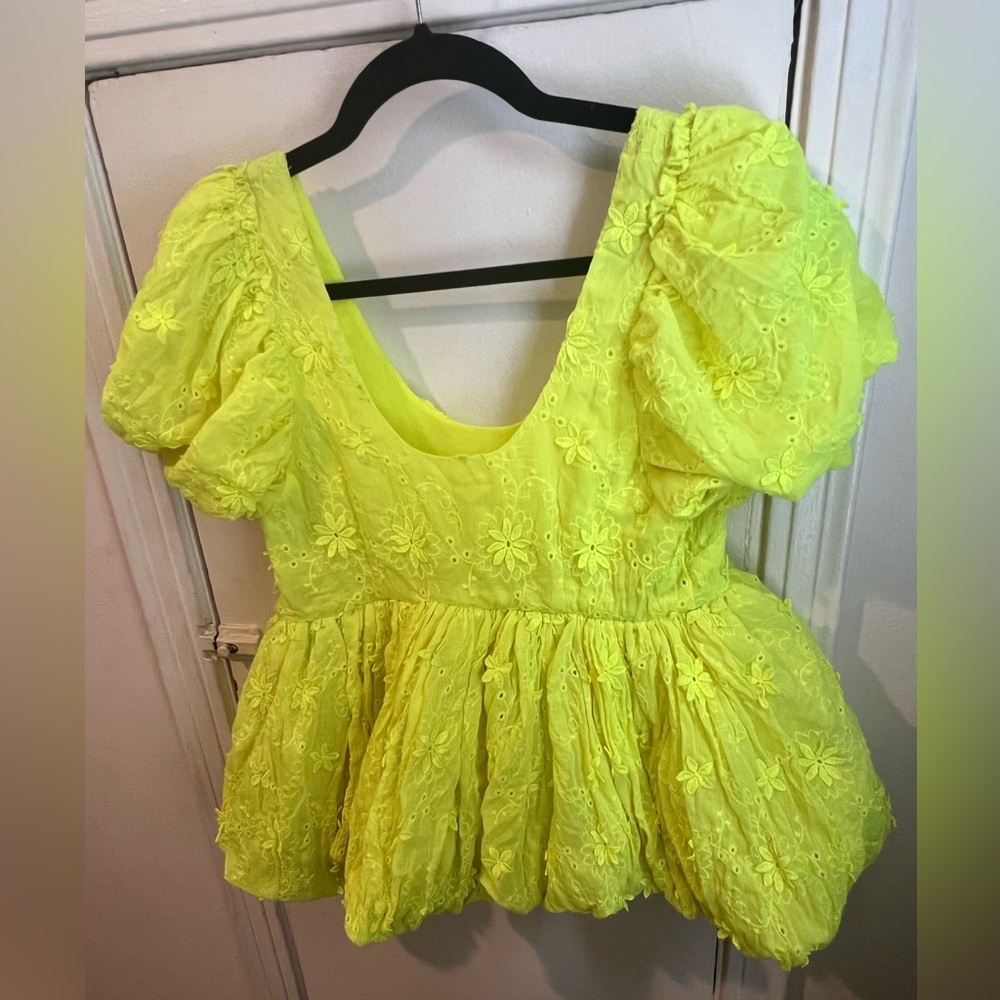 Forever That Girl Eyelet Babydoll Top NWT XS Anthropologie - Picture 4 of 4